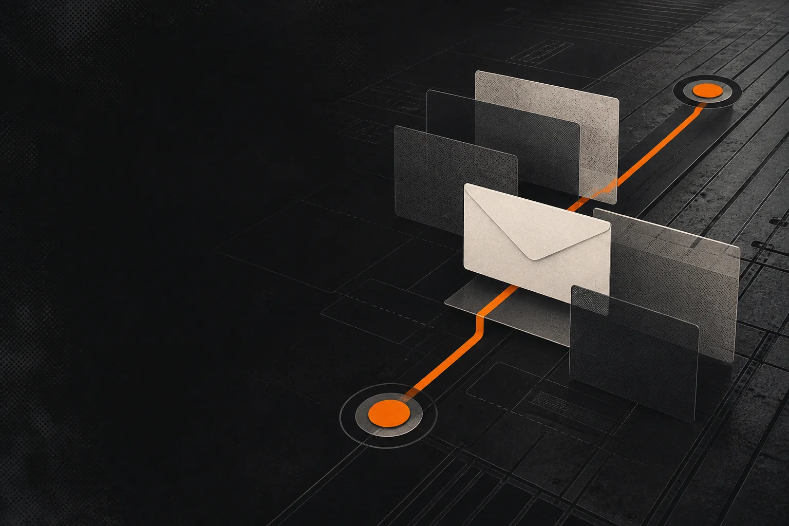 Envelope moving between protected route points